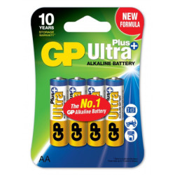 GPBCH033395 Blister 4 piles Ultra Plus Alcalines AA (LR06)