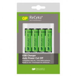 Chargeur U411 +4x AA 4x AAA Recyko | ECP Grossiste informatique