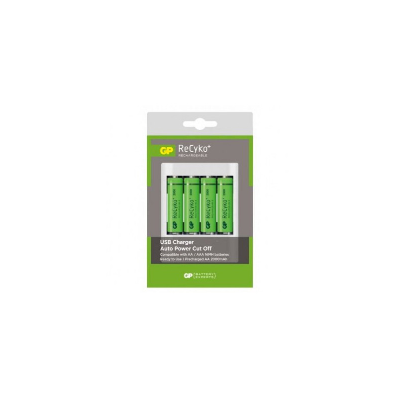 Chargeur U411 +4x AA 4x AAA Recyko | ECP Grossiste informatique