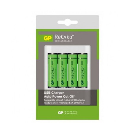 Chargeur U411 +4x AA 4x AAA Recyko | ECP Grossiste informatique