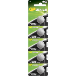 GPBCH035372 blister (x5) pile bouton CR2016