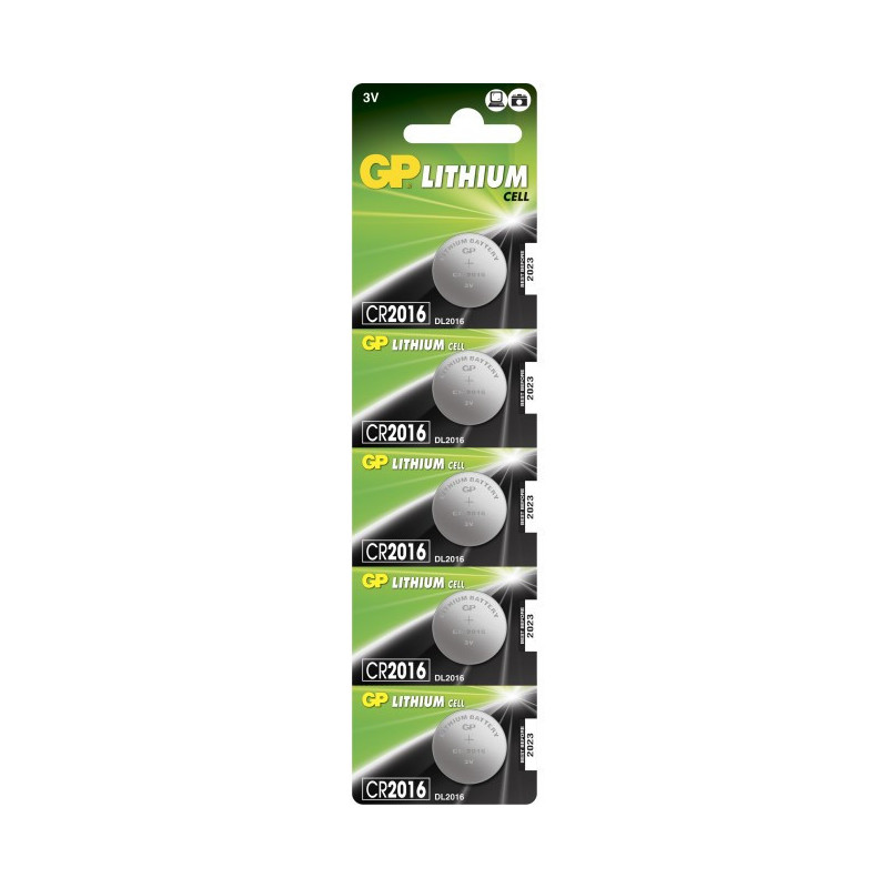GPBCH035372 blister (x5) pile bouton CR2016