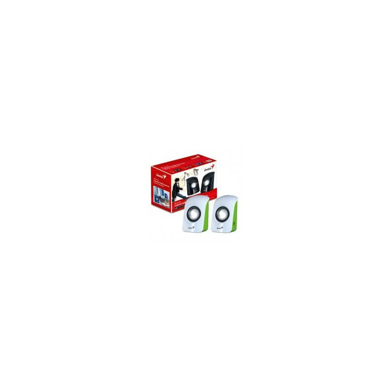DESTOCKAGE SP-U115 White-Green 1.5WRMS USB power | ECP Grossiste informatique