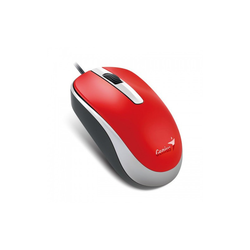 GENSO028649 DESTOCKAGE DX-120 RED Souris optique filaire 1000dpi USB
