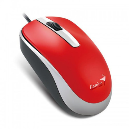 GENSO028649 DESTOCKAGE DX-120 RED Souris optique filaire 1000dpi USB