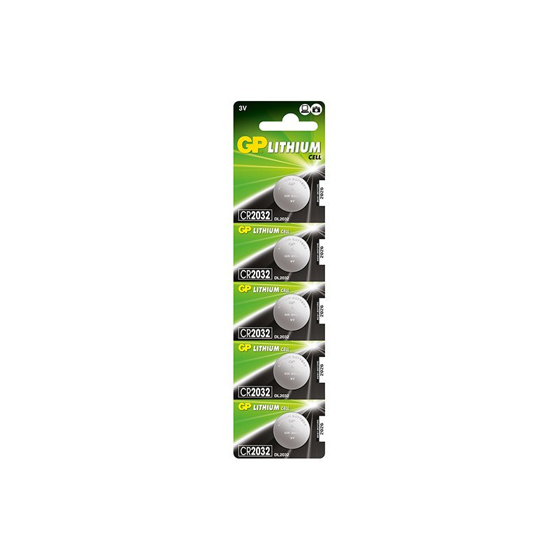GPBCH005727 Carte 5 piles bouton CR2032 détachables