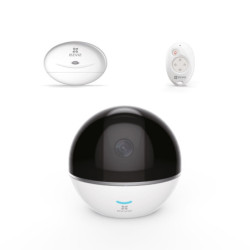 EZVCA030674 DESTOCKAGE EZVIZ C6T(RF edition) + Kit d/'alarmeWhite Cam IP Inter Motorisee Wifi HD 720p IR