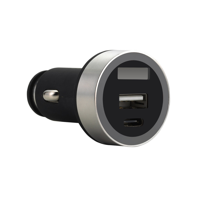 FORAL028082 SHINING VD16 chargeur Allume cigare 2xUSB 5V 3.1A (1x type A + 1x typeC)