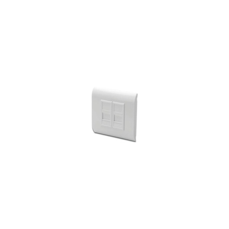 Plaque murale DIGITUS pour modules Keystone, cadre 80x80 mm | ECP Grossiste informatique