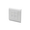 Plaque murale DIGITUS pour modules Keystone, cadre 80x80 mm | ECP Grossiste informatique