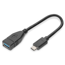 Digitus Câble adaptateur USB de Type-C, OTG, de Type-C vers A