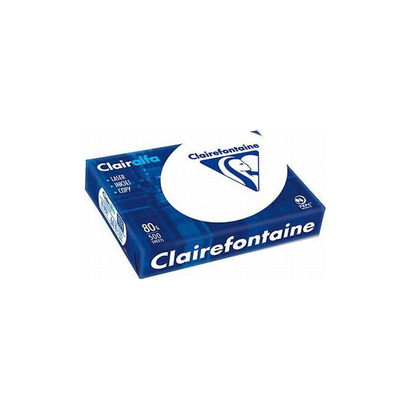 CLAPA015924 Carton de 5 Ramettes Claire Fontaine A4 80g 500f