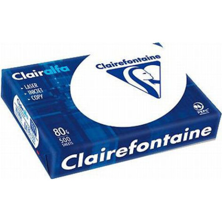 CLAPA015924 Carton de 5 Ramettes Claire Fontaine A4 80g 500f