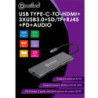 0301658 - ADAPTAEUR USB TYPE C VERS HDMI ,RJ45 ,SD,TF,AUDIO, PD ,USB-A/F 3.0.x 3 | ECP Grossiste informatique