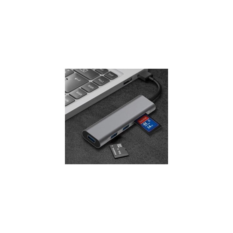 USB3 (5 en 1) USB 3.0 X 3 PORTS + SD+TF | ECP Grossiste informatique