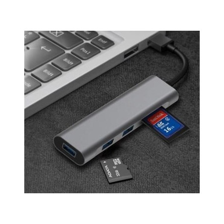 USB3 (5 en 1) USB 3.0 X 3 PORTS + SD+TF | ECP Grossiste informatique