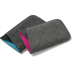 Löv Sleeve Etui pour Telephone portable Cuir/Laine Gris/Rose | ECP Grossiste informatique