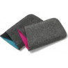 Löv Sleeve Etui pour Telephone portable Cuir/Laine Gris/Rose | ECP Grossiste informatique