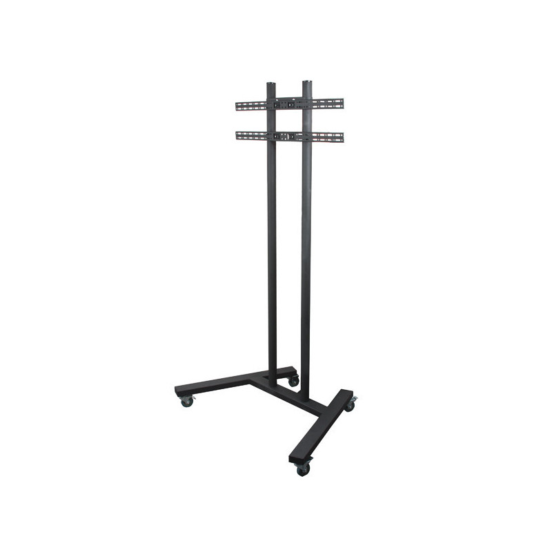 BTEEC035227 Grand chariot universel pour écrans plats support au sol (VESA 800 x 600) - 1.8m Ø50mm Poles - Noir - Gar10ans