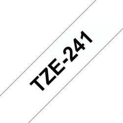BROETI25882 DESTOCKAGE TZE-241 Ruban 18mm Noir Blanc