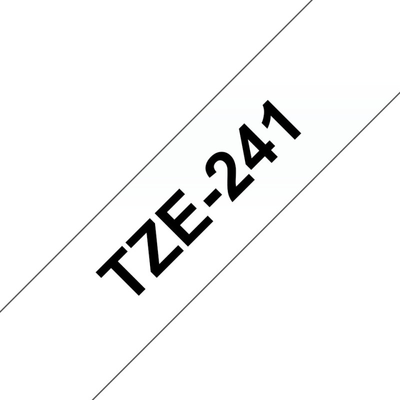BROETI25882 DESTOCKAGE TZE-241 Ruban 18mm Noir Blanc