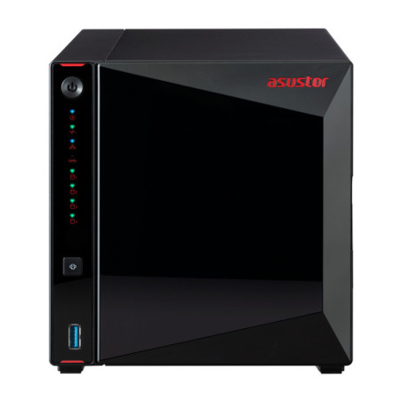 Asustor Nimbustor 4 NAS Bureau Intel® Celeron® J4105 4 Go DDR4 48 To HDD ADM Noir