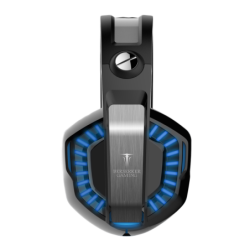 0915177 CASQUE 50mm GAMING FREYR USB 7.1 AVEC VIBRATION+LED BLACK/BLUE | ECP Grossiste informatique
