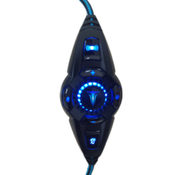 0915177 CASQUE 50mm GAMING FREYR USB 7.1 AVEC VIBRATION+LED BLACK/BLUE | ECP Grossiste informatique