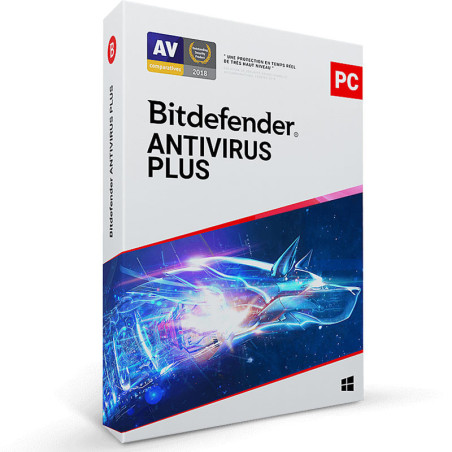Bitdefender Antivirus Plus Sécurité antivirus 1 licence(s) 2 année(s)
