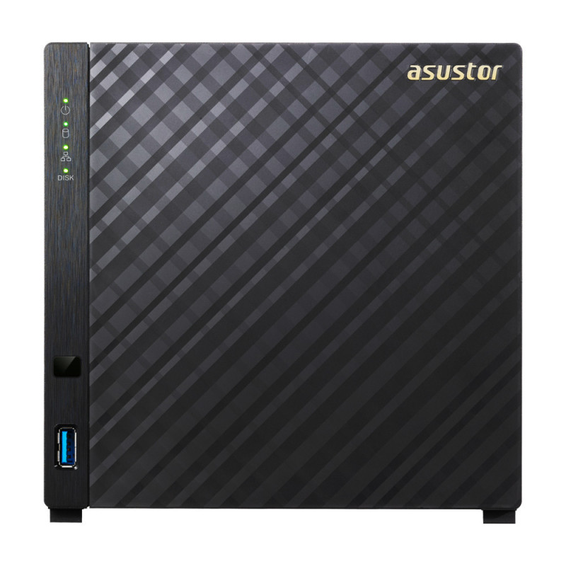 ASTBT032802 AS3204T v2 NAS 4 baies SATA 1.6 2.24GHz Qcore 2Go 2LAN Gb USB3.1