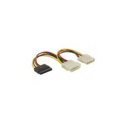 Adaptateur (x2) alim 51/4 M vers 51/4 F SATA 15P F | ECP Grossiste informatique
