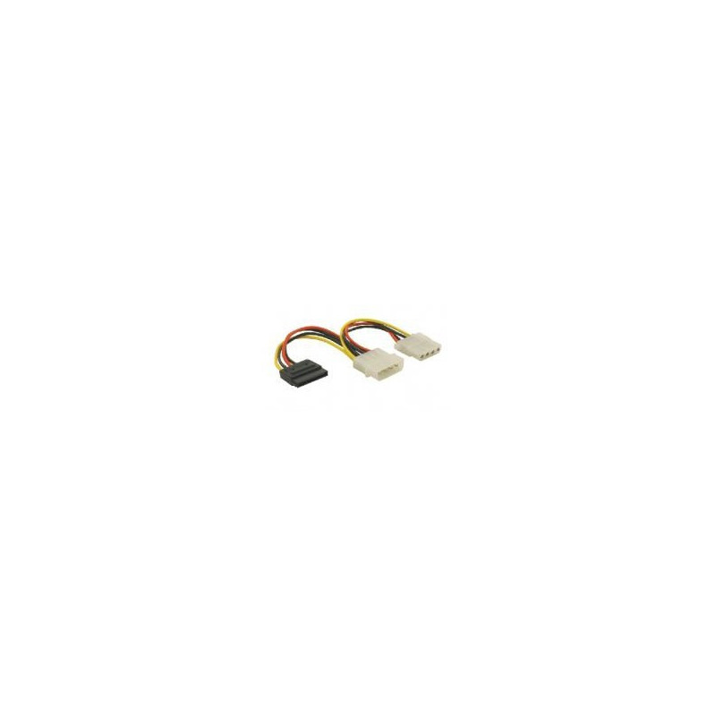 Adaptateur (x2) alim 51/4 M vers 51/4 F SATA 15P F | ECP Grossiste informatique