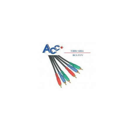 Cordon 3RCA YUV (Component) RVB HD 5m | ECP Grossiste informatique