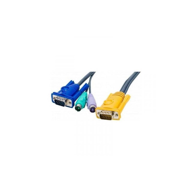 Jeu de cable P/S2 KVM Switch 3m | ECP Grossiste informatique