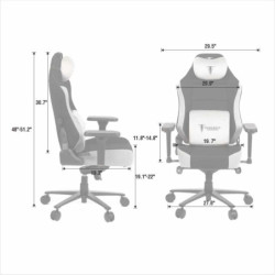SIEGE BERSERKER GAMING LUXURY TYR GRIS-NOIR | ECP Grossiste informatique