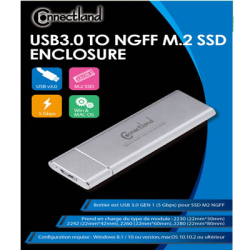 1920112 Boîtier SSD externe, M.2 NGFF vers USB 3.0 | ECP Grossiste informatique