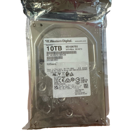 Seconde vie - WD Red Pro Re-certifié - 3.5" - 10 To - 7200 rpm - 512 Mo - SATA 6Gb/s